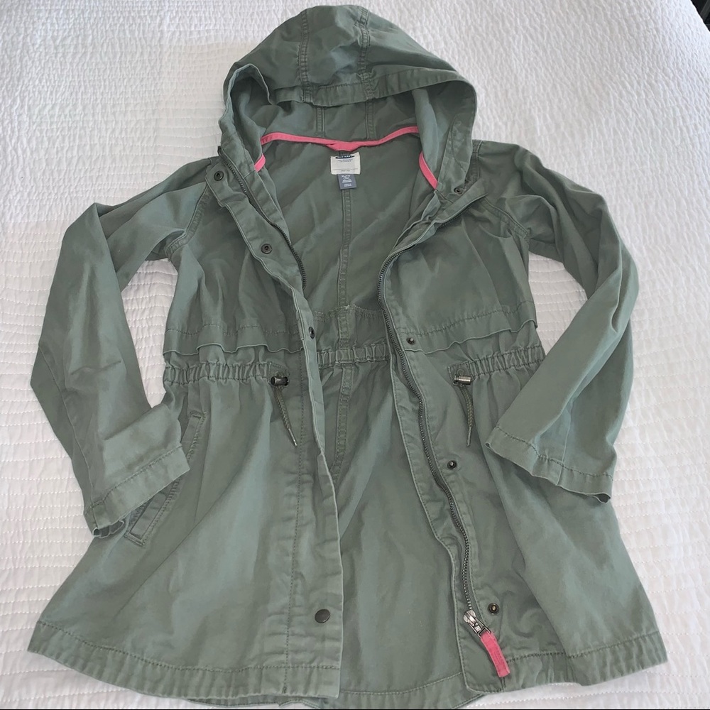 Old Navy Girls Army Green Jacket